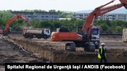 Primele lucrări la viitorul spital regional din Iași au început în aprilie 2024.