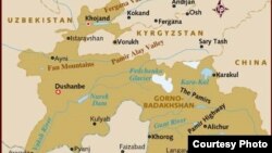 Tajikistan -- A map of Republic of Tajikistan, 20Apr2012