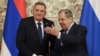 Як йдеться в звіті, Сергій Лавров (праворуч) заявив, що вони з Мілорадом Додіком зустрілися на 30-ту річницю підписання Дейтонських угод