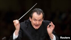 Latvia's Andris Nelsons is the music director of the Boston Symphony Orchestra.