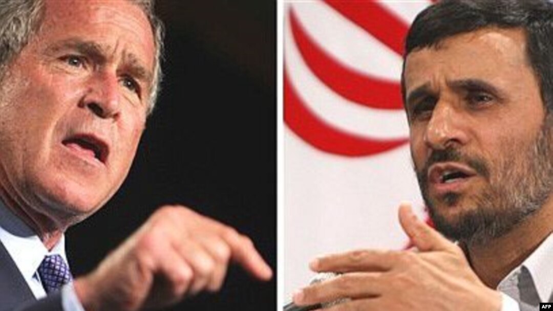 Američki predsjednik George W. Bush i predsjednik Irana Mahmud Ahmadinejad