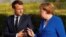 Presidenti i Francës, Emmanuel Macron dhe kancelarja e Gjermanisë, Angela Merkel.