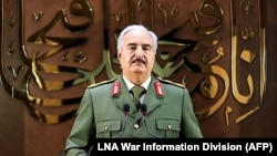 Russia backs strongman Khalifa Haftar in Libya.