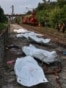 UKRAINE -- Kvitneva Station, where 8 people died in a Russian missile strike, Kyiv region, August 5, 2026
