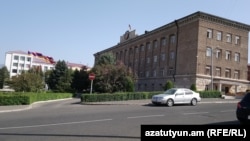 Nagorno-Karabakh - The main government buildings in Stepanakert, September 7, 2019.