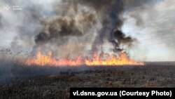 Пажар на Валыні ў памежнай зь Беларусьсю тэрыторыяй, 27-28 студзеня 2025. Афіцыйнае фота