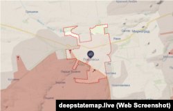 Покровск на карте DeepState по состоянию на 12 ноября 2025 года