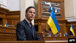 Ուկրաինա - ՆԱՏՕ-ի գլխավոր քարտուղար Մարկ Ռյուտեն ելույթ է ունենում Գերագույն Ռադայում, Կիև, 3-ը փետրվարի, 2026թ. 