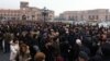 Armenia - Traders demonstrate near the main government building in Yerevan, 29Jan2015.