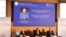 Objavljivanje da je Francis Halzen dobitnik Nobelove nagrade za fiziku za 2026, na pres-konferenciji u Kraljevskoj švedskoj akademiji nauka u Stockholmu, 6. oktobra 2026.