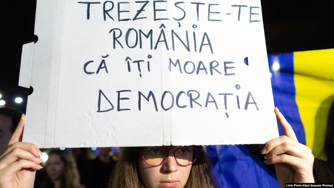 La un protest anti-guvernamental la București. 10 septembrie 2018