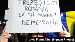 La un protest anti-guvernamental la București. 10 septembrie 2018