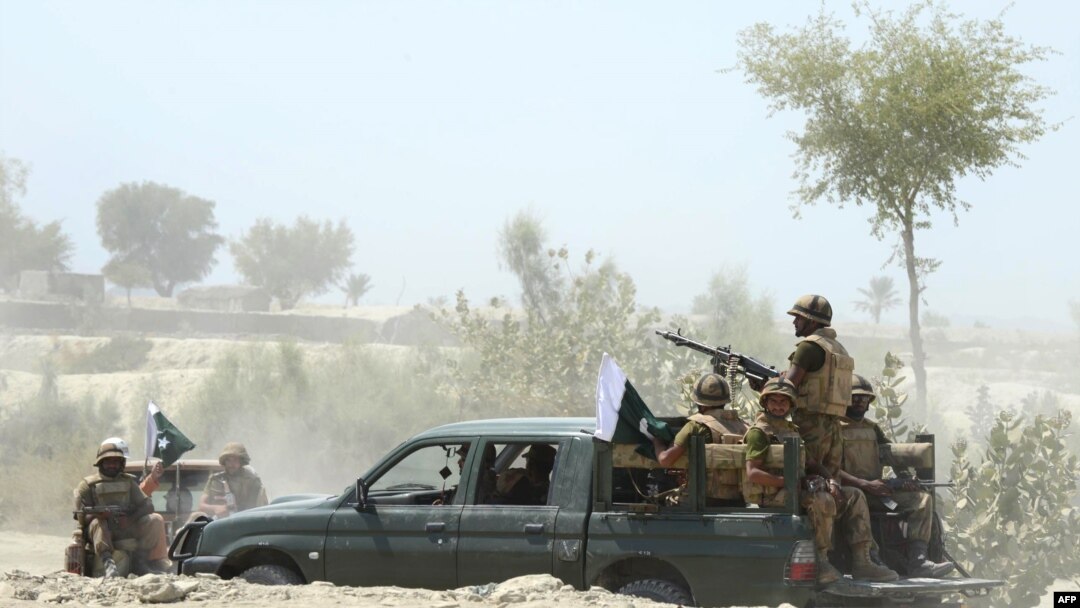 Pakistani solders on patrol in the volatile Balochistan Province (file photo)