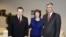 Serbia's Ivica Dacic (left), EU foreign-policy chief Catherine Ashton (center), and Kosovo's Hashim Thaci met in January in Brussels.