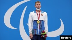 Ігар Бокі на паралімпійскім пʼедэстале 