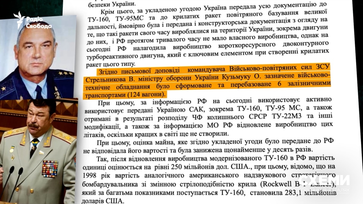 Відповідно до доповіді тодішнього командувача військово-повітряних сил ЗСУ потрібно було 124 залізничних вагони, щоб перевезти усе техобладнання до Росії