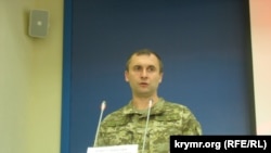 Пресс-секретарь пограничной службы Украины Олег Слободян