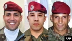 Murdered French paratroopers Imad Ibn Ziaten, Abel Chennouf, and Mohamed Legouade