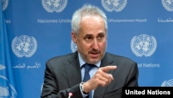 UN spokesman Stephane Dujarric (file photo)