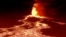 Ноќна снимка од беспилотно летало на лава што тече од вулканот Кумбре Виеја, кој еруптираше на 19 септември