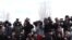 Armenia -- TV cameramen and photographers cover an event in Yerevan.