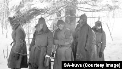 Раненые красноармейцы после захвата в плен в феврале 1940 года во время Зимней войны, Финляндия