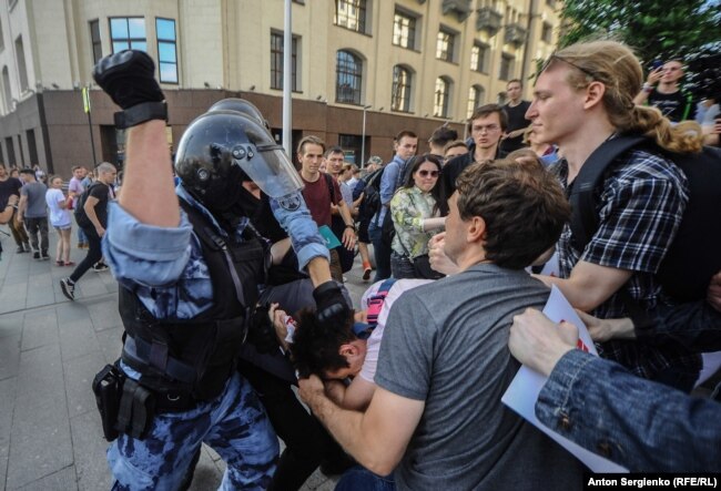 Задержания 27 июля в Москве