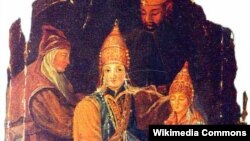Сөембикә улы Үтәмешгәрәй хан 1553 елның гыйнварында Александр исеме белән Чудов монастырендә чукындырыла
