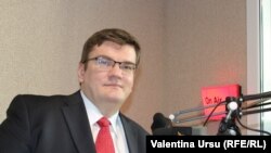 Vice-președintele PUN, Dorin Dușceac, în studioul Europei Libere de la Chișinău 