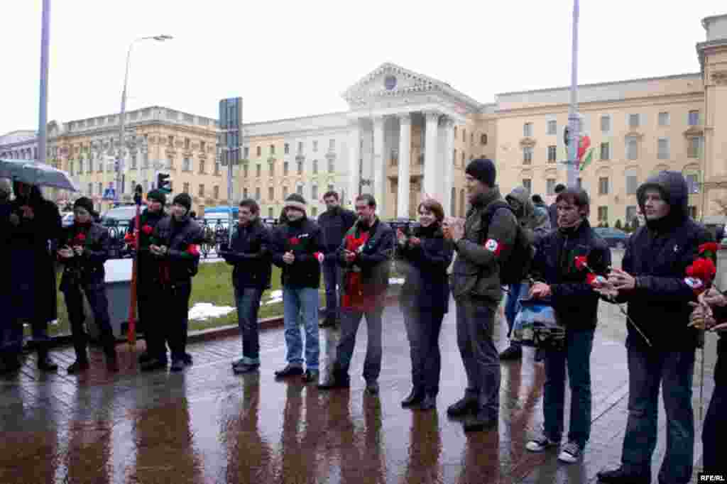 Нацболы адсьвяткавалі 7 лістапада ў Менску