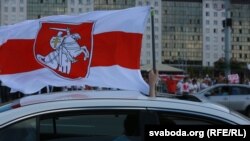 Адна з акцый пратэсту супраць дыктатуры, Віцебск, жнівень 2020