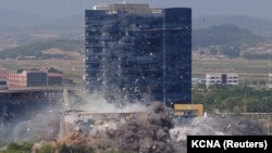 КНДР взорвала пограничный офис в городе Кесонг, 16 июня 2020 года