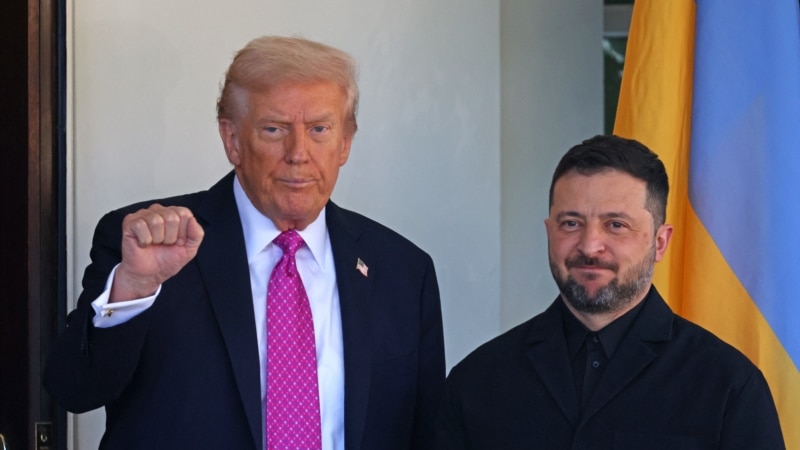 Trump Noncommittal On Ukraine's Tomahawk Request As He Meets Zelenskyy