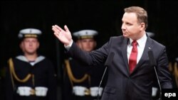 The legislation on judicial bills will be sent to Polish President Andrzej Duda (file photo).