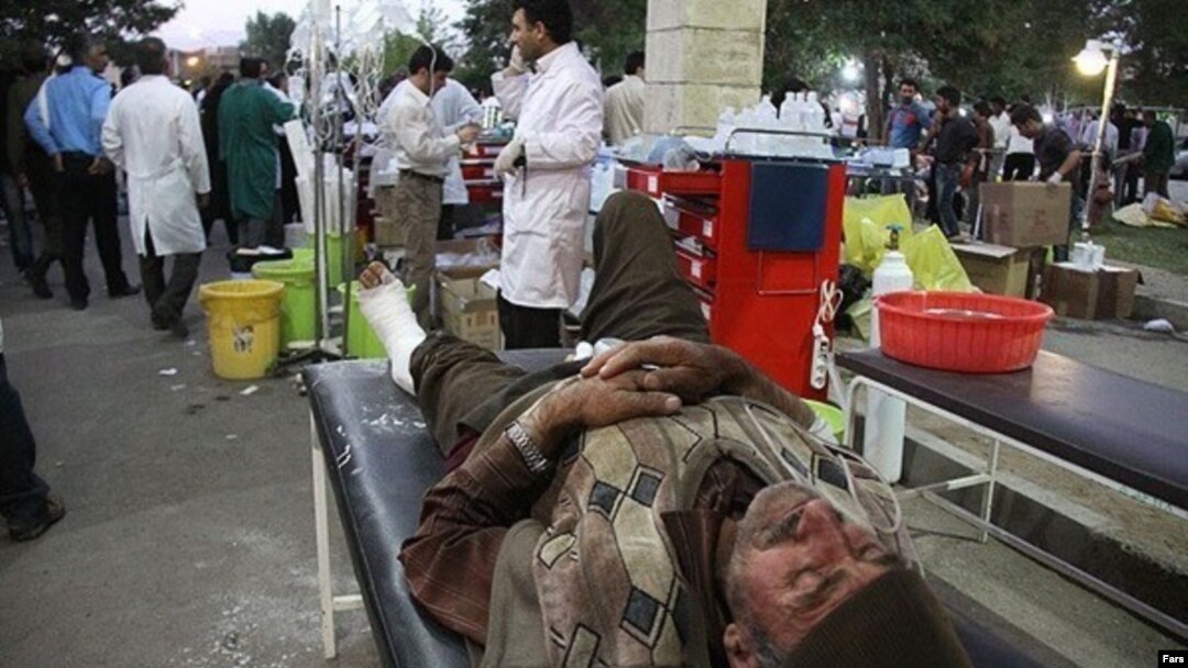 Mobile hospitals have been set up to treat the injured.