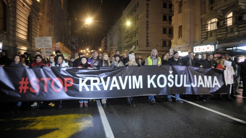 Protest 'Stop krvavim košuljama' u Beogradu