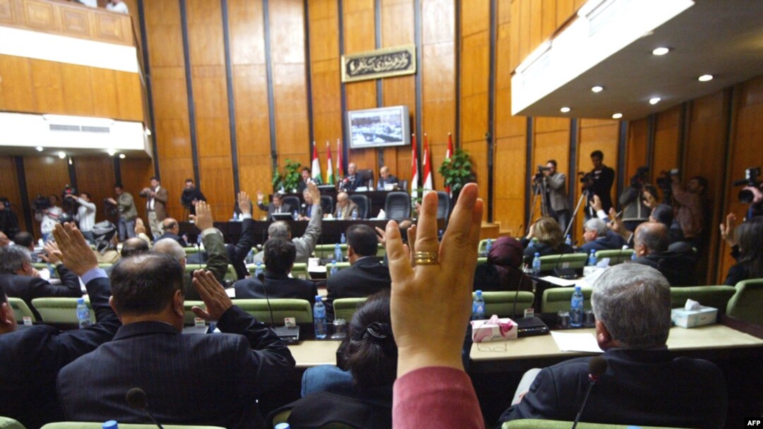 Kurdish representatives, like these parliamentarians in Iraqi Kurdistan, fear their objections will go unheard.