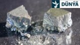 A close-up of rare earth metal produced at MP Materials' Independence facility in Fort Worth, Texas. 