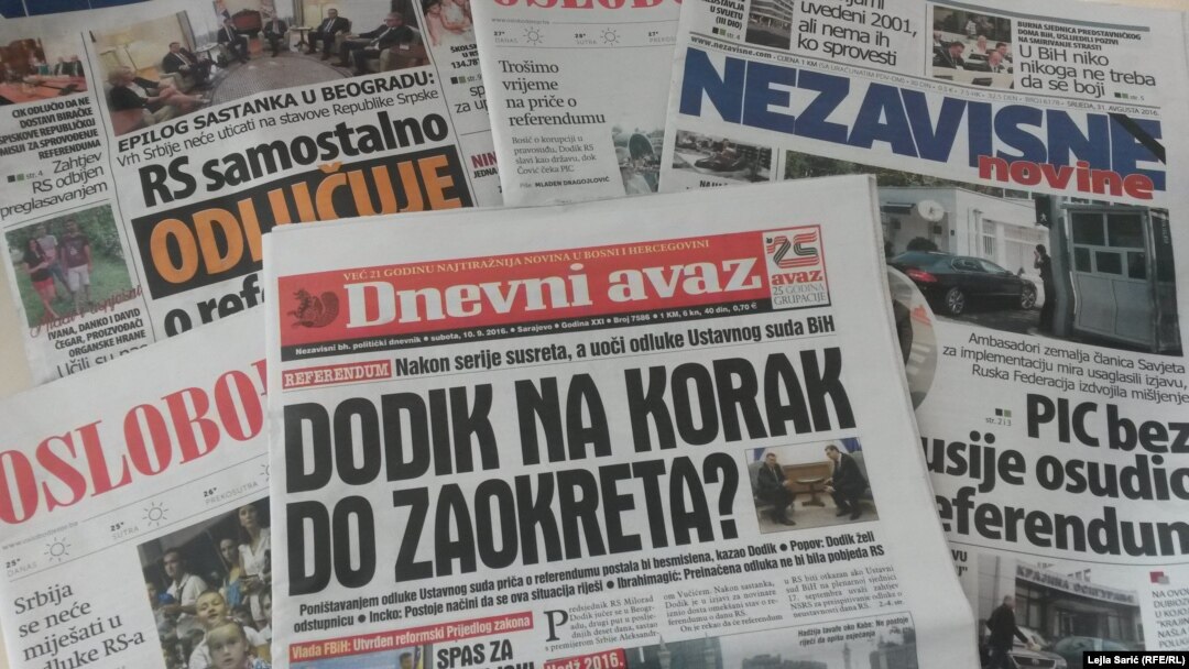 Šta piše štampa ovih dana o referendumu u RS?