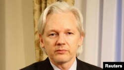 Основатель сайта Wikileaks Джулиан Ассанж. Лондон, 30 июля 2013 года.