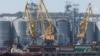 A grain terminal in the sea port in Odesa, Ukraine, after restarting grain exports in August 2022