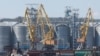 Un terminal de cereale în portul maritim din Odesa
