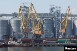 Depozitele de cereale din portul Odesa, Ucraina, august 2022.