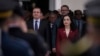Vršilac dužnosti premijera Kosova Albin Kurti i tadašnja predsednica Kosova Vjosa Osamni, 21. maj 2023.