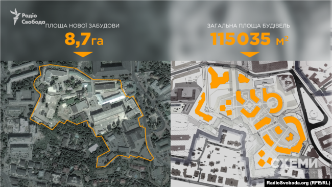 План проекту забудови на території колишньої взуттєвої фабрики &laquo;Київ&raquo; біля Києво-Печерської лаври