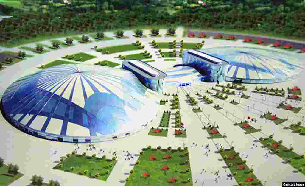 The new ice-hockey stadium will look like this after it is constructed.&nbsp;