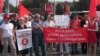 Митинг местного отделения КПРФ в Уфе 17 августа