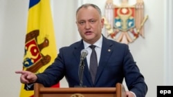 Moldovan President Igor Dodon said that all activities at the training ground were following a normal schedule. (file photo)