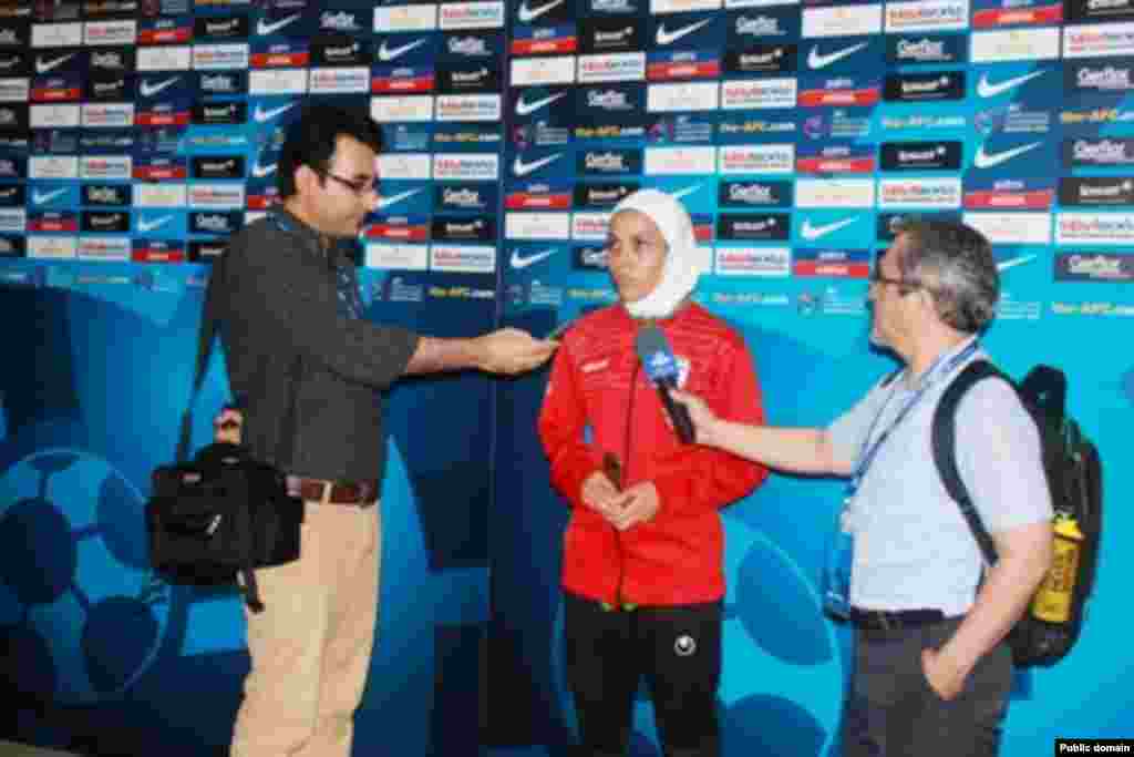 سارا شیرین بیگی، بهترین بازیکن زمین در دیدار ایران با هنگ کنگ