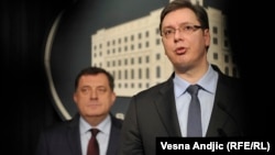 Aleksandar Vučić i Milorad Dodik